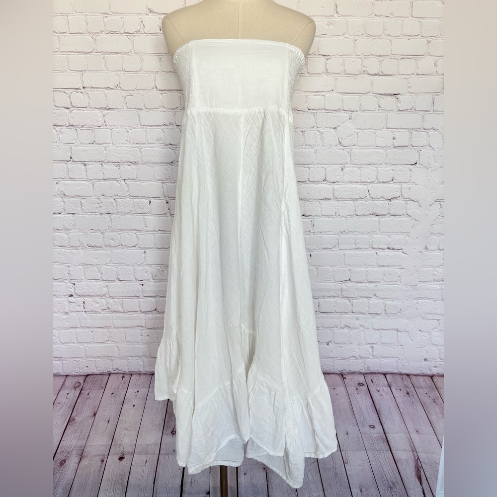 NATURAL LIFE Feelin' Alive White Cotton Convertible Boho Midi Skirt—NWT--L - Picture 7 of 13